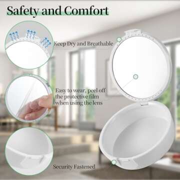 TIHYWR Retainer Case,Denture Case Cute Mouth Guard Case Container Storage Racks,Orthodontic Aligner Case With Mirror and Ventilatio,Colorful Mandala