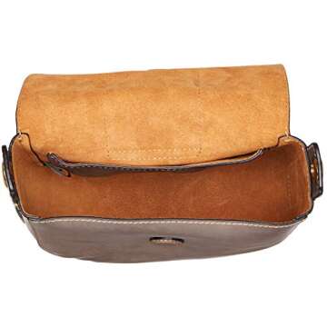 FRYE Ilana Harness Small Saddle Crossbody Bag, Grey