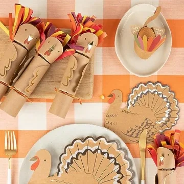 Meri Meri Turkey Plates - Stylish Thanksgiving Tableware