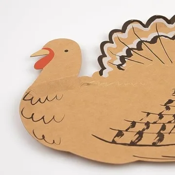 Meri Meri Turkey Plates - Stylish Thanksgiving Tableware