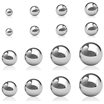 16 Pieces Coin Ring Making Forging Balls Set - SourceTon Stainless Steel Assortment