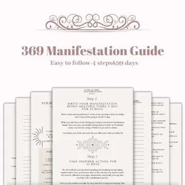 369 Guided Manifestation Journal for Personal Growth Journey