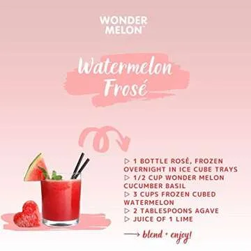 Wonder Melon Organic Watermelon Juice, Cold Pressed, (Variety 6 Pack) 3 Watermelon with Basil Cucumber & 3 Watermelon with Lemon Cayenne