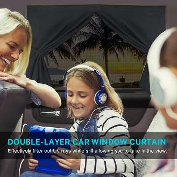 Magnetic Car Window Shades for Ultimate UV Protection