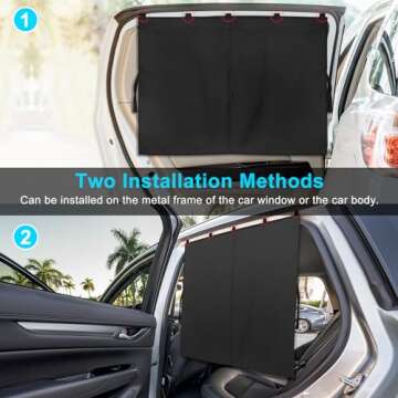 Magnetic Car Window Shades for Ultimate UV Protection