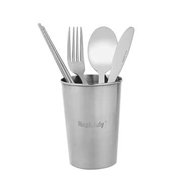 Camping Mess Kit - for Camping 1 to 2 Person boy Scout Camp Dishes Camping Cooking Utensils Accessories Plates Dinnerware Set Outdoor