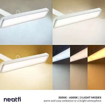 Neatfi XL LED Task Lamp with 3 Modes and Clamp