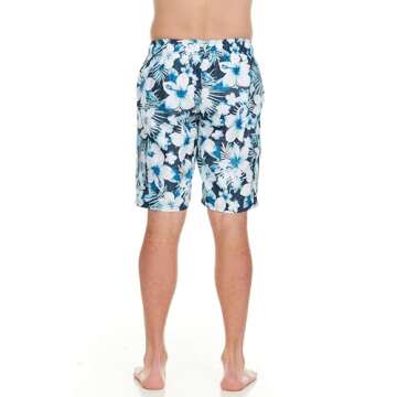 Kanu Surf Men's Infinite Swim Trunks (Regular & Extended Sizes), Dominica Navy, X-Large