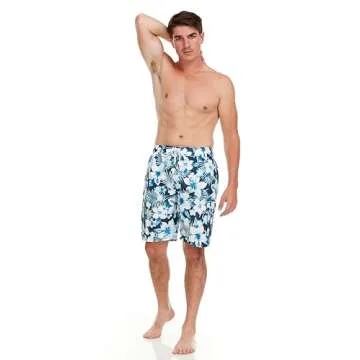 Kanu Surf Men's Infinite Swim Trunks (Regular & Extended Sizes), Dominica Navy, X-Large