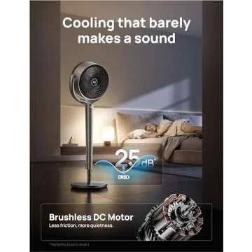 Dreo Smart 43'' Pedestal Fan with Quiet Oscillation & Control