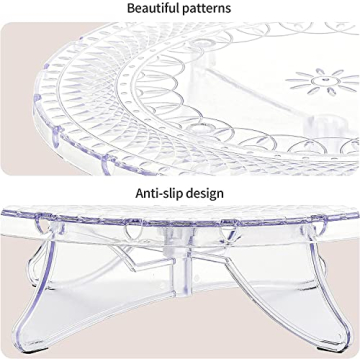 NWK 12inch Lighted Cake Stand Elegant Dessert Display