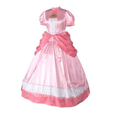 miccostumes Women's Costume Princess Cosplay Dress Deluxe Full Set with Crown Petticoat Earrings and...