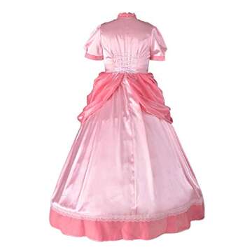 miccostumes Women's Costume Princess Cosplay Dress Deluxe Full Set with Crown Petticoat Earrings and Gloves (Small)