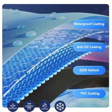 Oslimea Waterproof Grill Cover for Outdoor Use 32-Inch