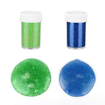 Slime Glitter,Set of 24 Colors,Multi Purpose Glitter Powder Glitter Shake Jars for Arts,Crafts,Decor...