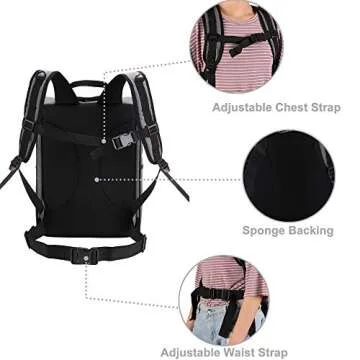 Apollo Walker Pet Carrier Backpack for Large/Small Cats and Dogs, Puppies, Safety Features and Cushion Back Support | for Travel, Hiking, Outdoor Use (Gray)