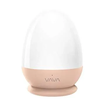 VAVA VA-CL006 Kids, Baby Night Light, Bedside Lamp for Breastfeeding, ABS+PC, Touch Control, Timer S...