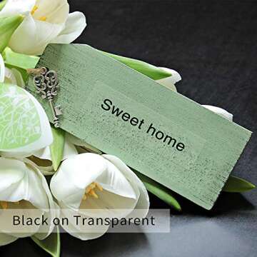 Phomemo D30 Label Tape - Clear Self-Adhesive Labels