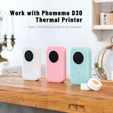 Phomemo D30 Label Tape - Clear Self-Adhesive Labels