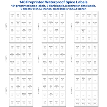 Stylish 12 Pcs Glass Spice Jars with Bamboo Lids