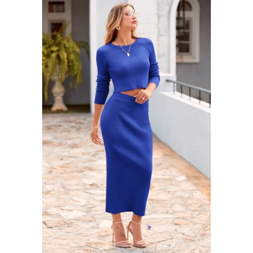 PRETTYGARDEN Women's 2 Piece Sweater Set for All Seasons