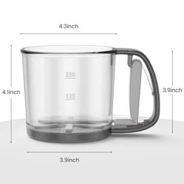 Discover the Omesata Flour Sifter: Professional Crank Operated Sifter for Effortless Baking!