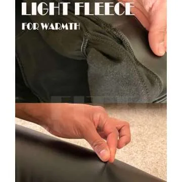 FITTOO Leather Pants for Women Butt Lift Leggings Faux Pleather Scrunch High Waisted Lifting Pants Sexy Tights Black L