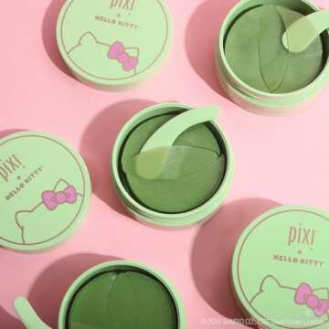 Pixi Ultimate Eye Patch Bundle - 5 Varieties for Depuffing, Brightening, Firming, and Hydrating | Includes DetoxifEYE, BeautifEYE, FortifEYE, Hello Kitty AnyWhere Patches, Dream-yEYE | 30 Pairs
