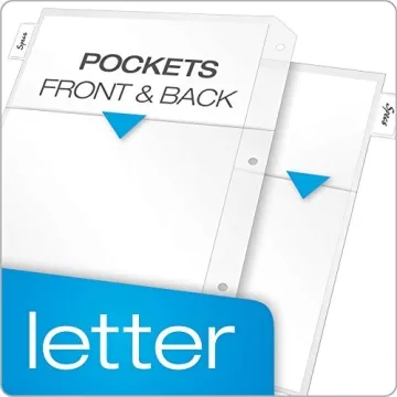 Tops Cardinal Plastic Binder Dividers with Double Pockets 5-Tab