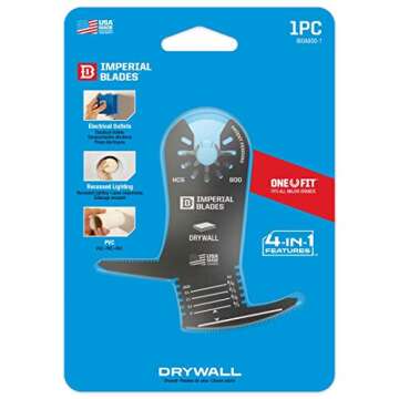 Imperial Blades IBOA800-1 One Fit™ 4-in-1 Features Drywall Blade, 1PC