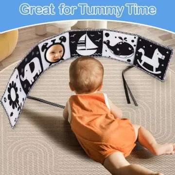 Interactive High Contrast Baby Soft Book for Brain Development