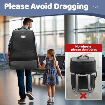 YOREPEK Car Seat Travel Bag - Padded & Compatible