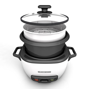 16-Cup BLACK+DECKER Rice Cooker & Steamer for Easy Meals