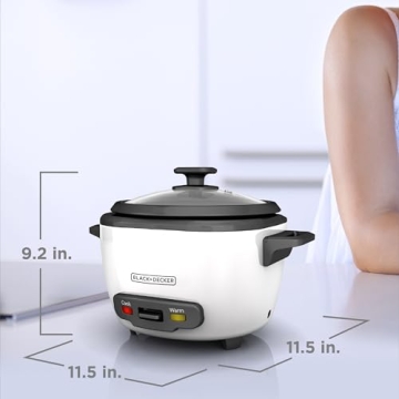 16-Cup BLACK+DECKER Rice Cooker & Steamer for Easy Meals