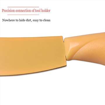 DKE&YMQ Cheese Knife Set 5 Pcs, Stainless Steel Cheese Knife Fork Spreader with Colorful Handles, Accessory for Deli Platter and Cheese Board