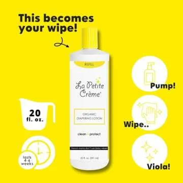 La Petite Creme Organic Diaper Lotion for Infants - Gentle Care
