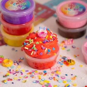 Valentines Day Gifts for Kids - 24 Pack Valentines Cards for Kids, Valentines Day Cards for Kids School, Valentines Slime Party Favors Classroom Exchange Gift Party Favor Gift Supplies