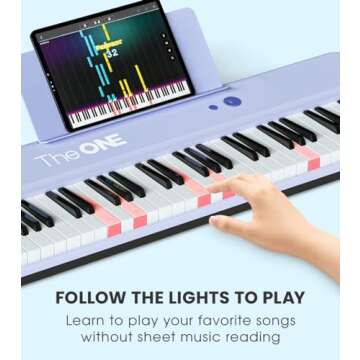 The ONE Smart Keyboard COLOR with 61 Lighted Keys