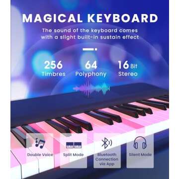 The ONE Smart Keyboard COLOR with 61 Lighted Keys