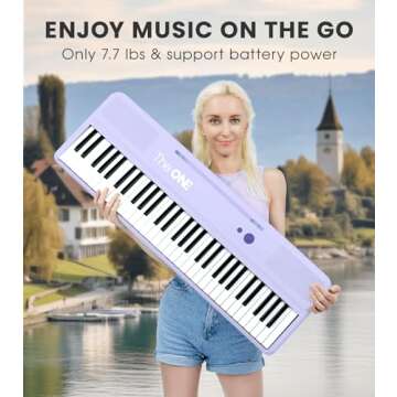The ONE Smart Keyboard COLOR with 61 Lighted Keys