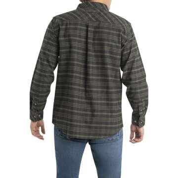 Legendary Whitetails Men's Legendary Flannel Shirt - Cool Army Melange - Comfort Meets Style
