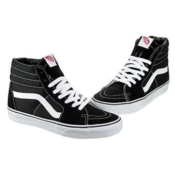 Vans Womens SK8-HI Black White Sneakers for All