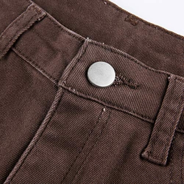 KMBANGI Distressed High Waist Wide Leg Jeans for Women