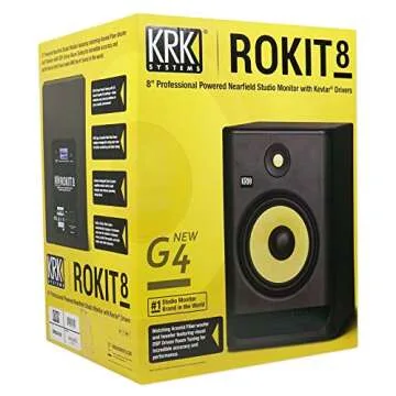 KRK RP8 Rokit 8 G4 Powered Studio Monitor - Professional Sound