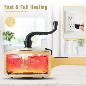 Versatile Electric Hot Pot for Cooking & Popcorn Maker