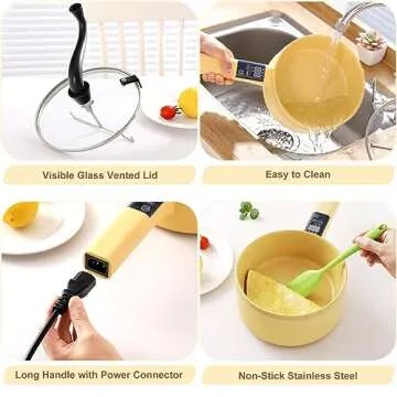 Versatile Electric Hot Pot for Cooking & Popcorn Maker