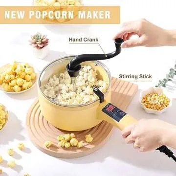 Versatile Electric Hot Pot for Cooking & Popcorn Maker
