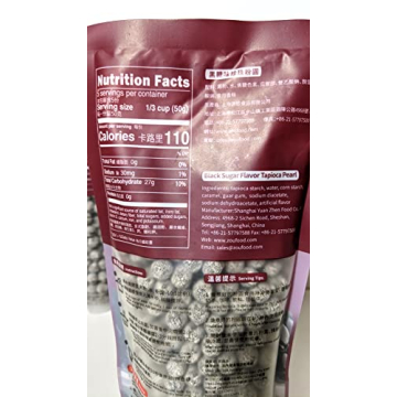 WuFuYuan Boba Pearls DIY Set - 3 Bags & Reusable Straws