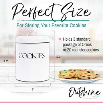 OUTSHINE Vintage Cookie Jar | Airtight Farmhouse Decor