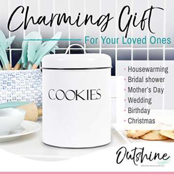 OUTSHINE Vintage Cookie Jar | Airtight Farmhouse Decor
